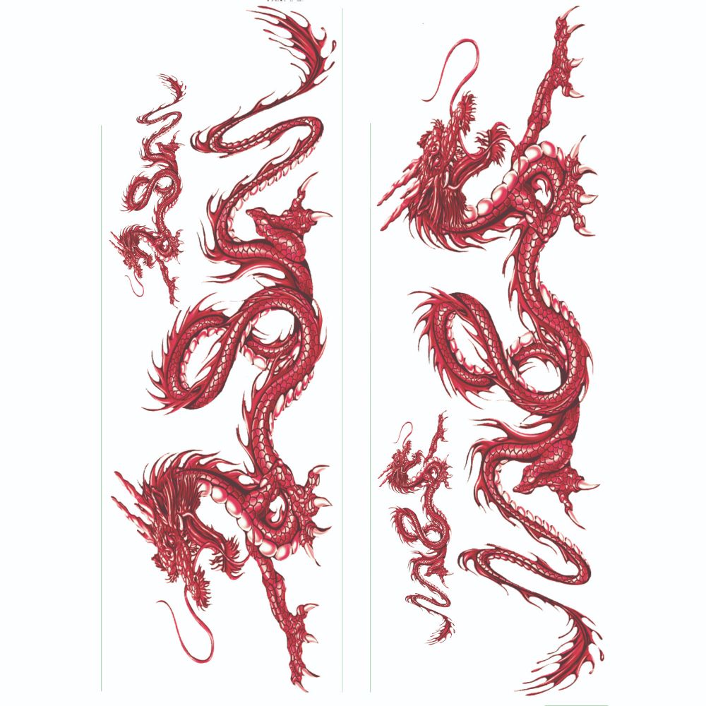 red dragon car decal