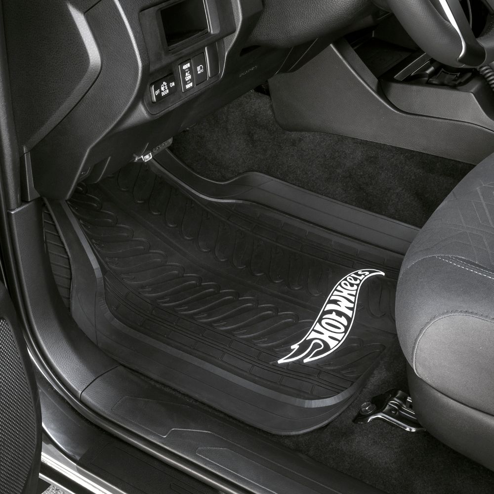 Pilot Automotive Black Hot Wheels Car Floor Rubber Mat Carpet FM28T Set of 2 eBay